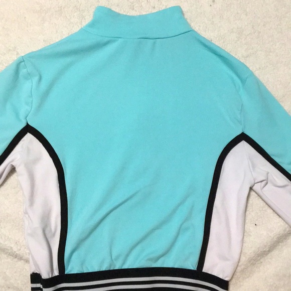 Cropped teal sweater, so cute and affordable! - Picture 2 of 3